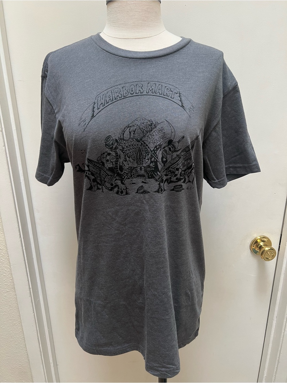 Next Level Apparel Gray Short-Sleeve Graphic Tee